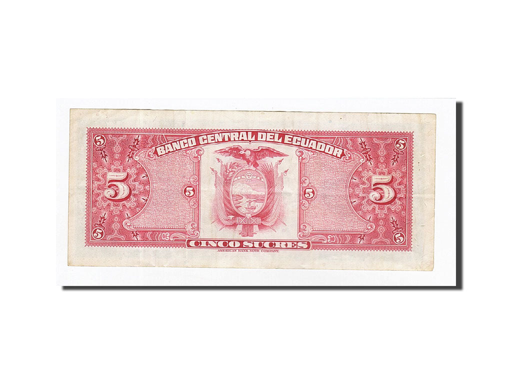 Banconote, Ecuador, 5 Sucres, KM:108b, 1983-04-20, BB