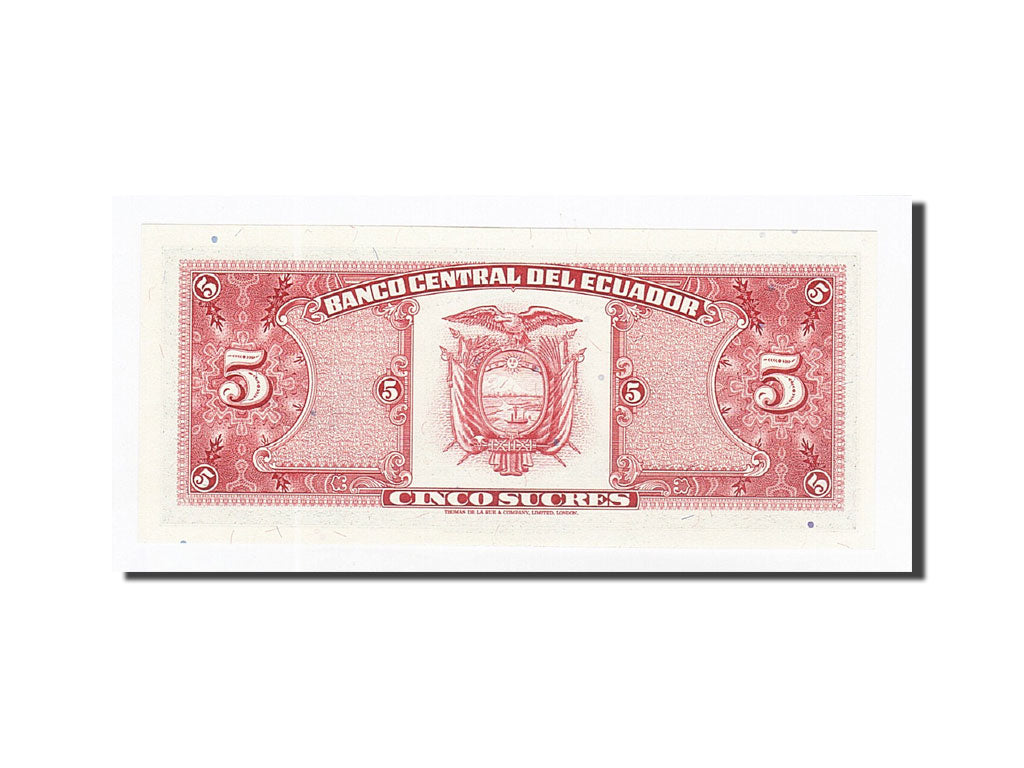 Banconote, Ecuador, 5 Sucres, KM:113d, 1988-11-22, FDS