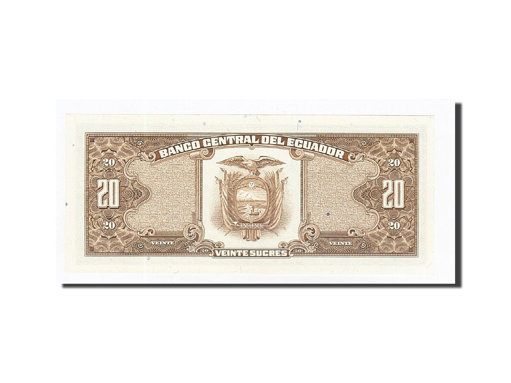 Banknote, Ecuador, 20 Sucres, 1988-11-22, KM:121Aa, UNC(65-70)