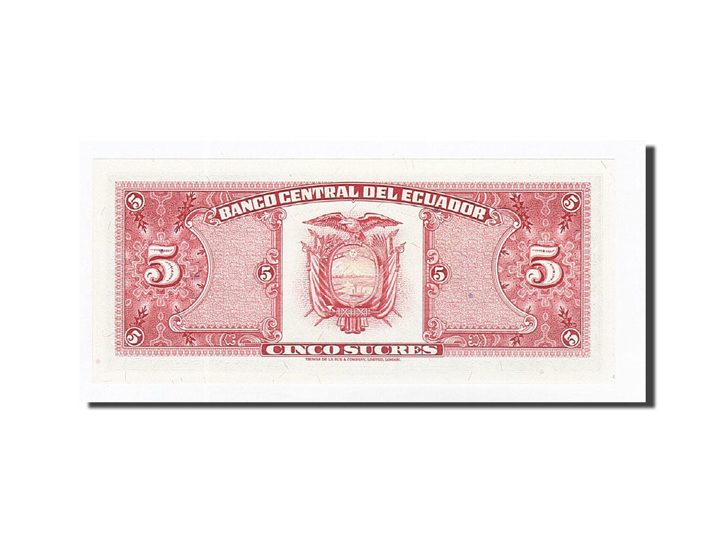 Banknote, Ecuador, 5 Sucres, 1988-11-22, KM:120A, UNC(65-70)