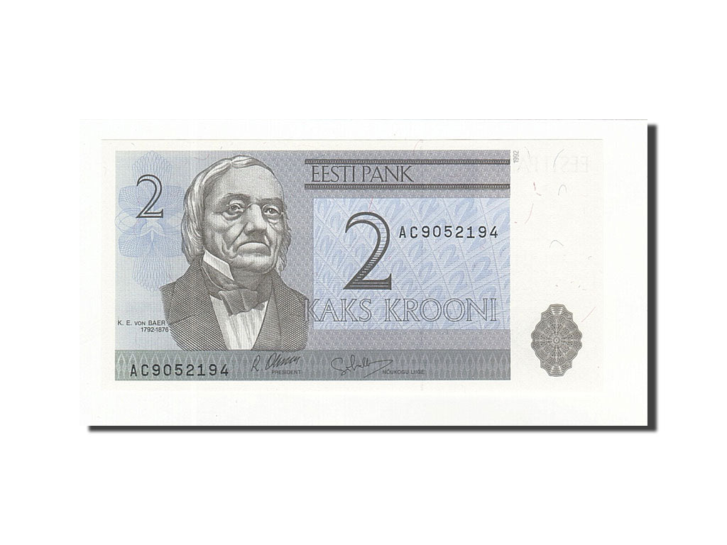 Billet, Estonia, 2 Krooni, 1992, KM:70a, NEUF