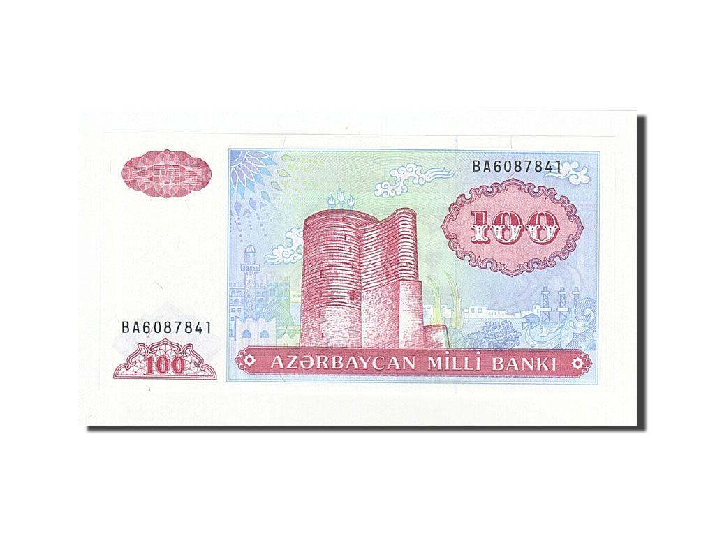 Biljet, Azerbeidjan, 100 Manat, 1993, Undated (1993), KM:18b, NIEUW