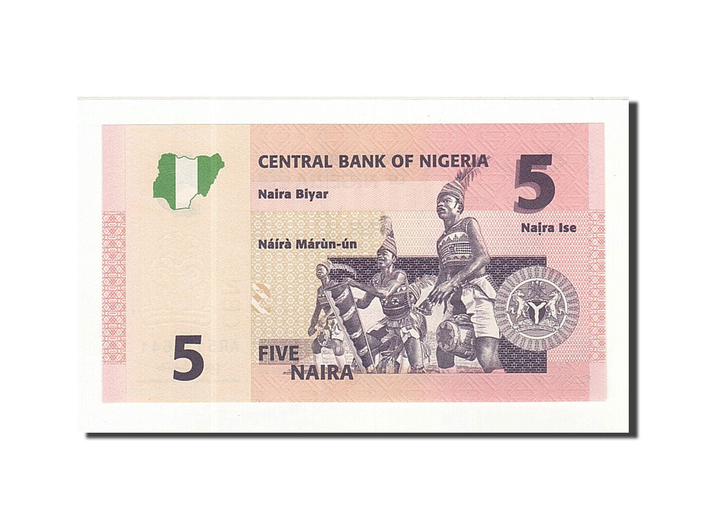 Banknote, Nigeria, 5 Naira, 2005-2006, 2006, KM:32a, UNC(65-70)