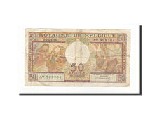 Banconote, Belgio, 50 Francs, KM:133b, 1956-04-03, MB+