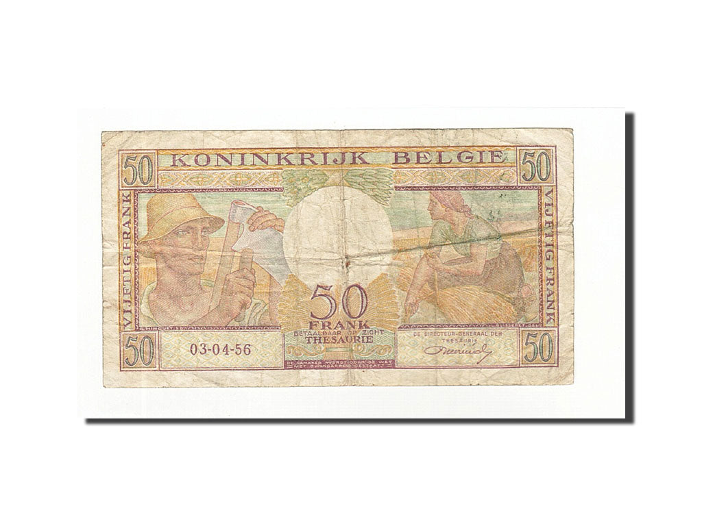 Banknote, Belgium, 50 Francs, 1956-04-03, KM:133b, VF(30-35)