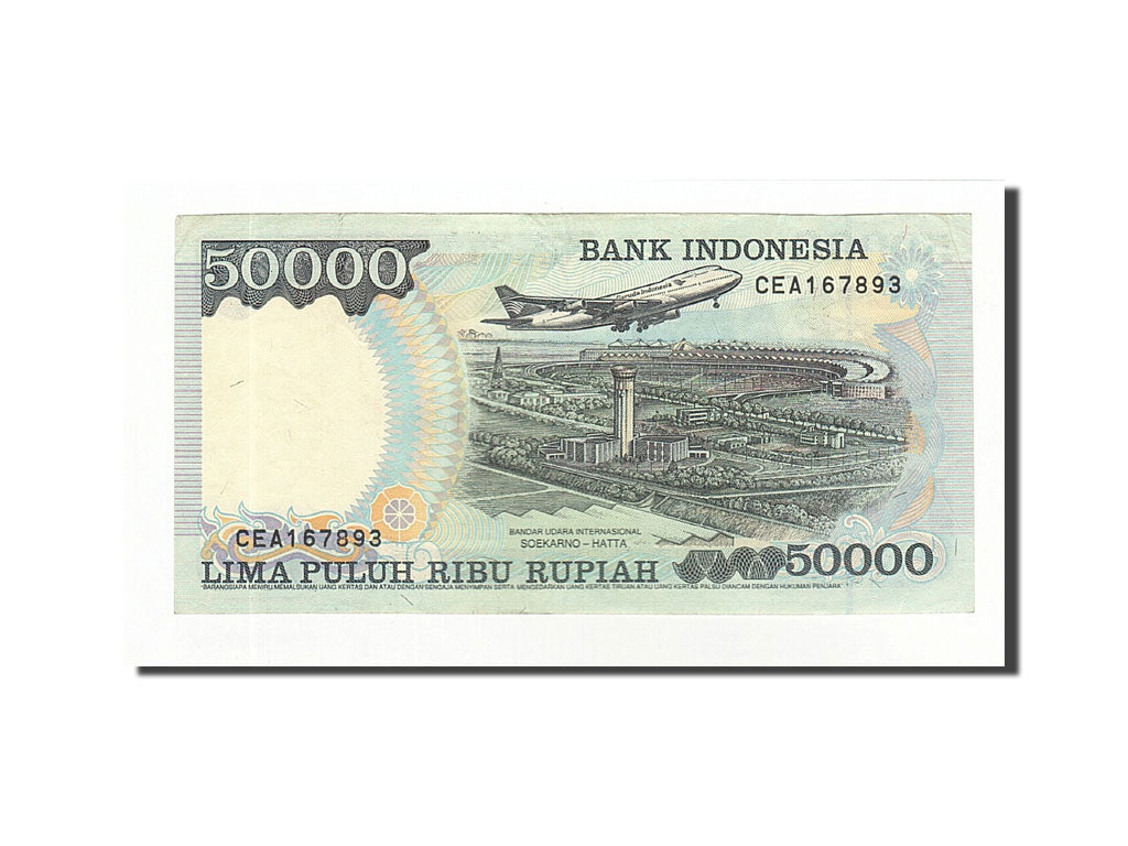 Banknote, Indonesia, 50,000 Rupiah, 1995, KM:136a, EF(40-45)