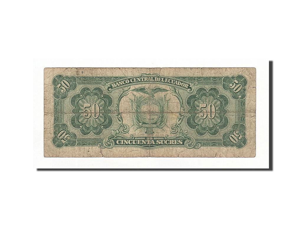 Banknote, Ecuador, 50 Sucres, 1988-11-22, KM:122a, F(12-15)