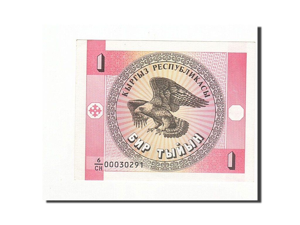 Banknote, KYRGYZSTAN, 1 Tyiyn, 1993, Undated, KM:1, UNC(60-62)