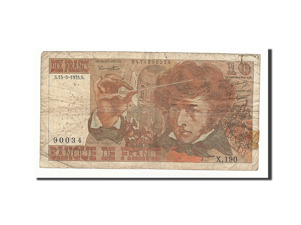 Banknote, France, 10 Francs, 1975, 1975-05-15, VF(20-25), KM:150b