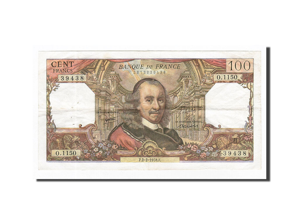 Banknote, France, 100 Francs, 1978-02-02, EF(40-45), Fayette:65.61, KM:149f