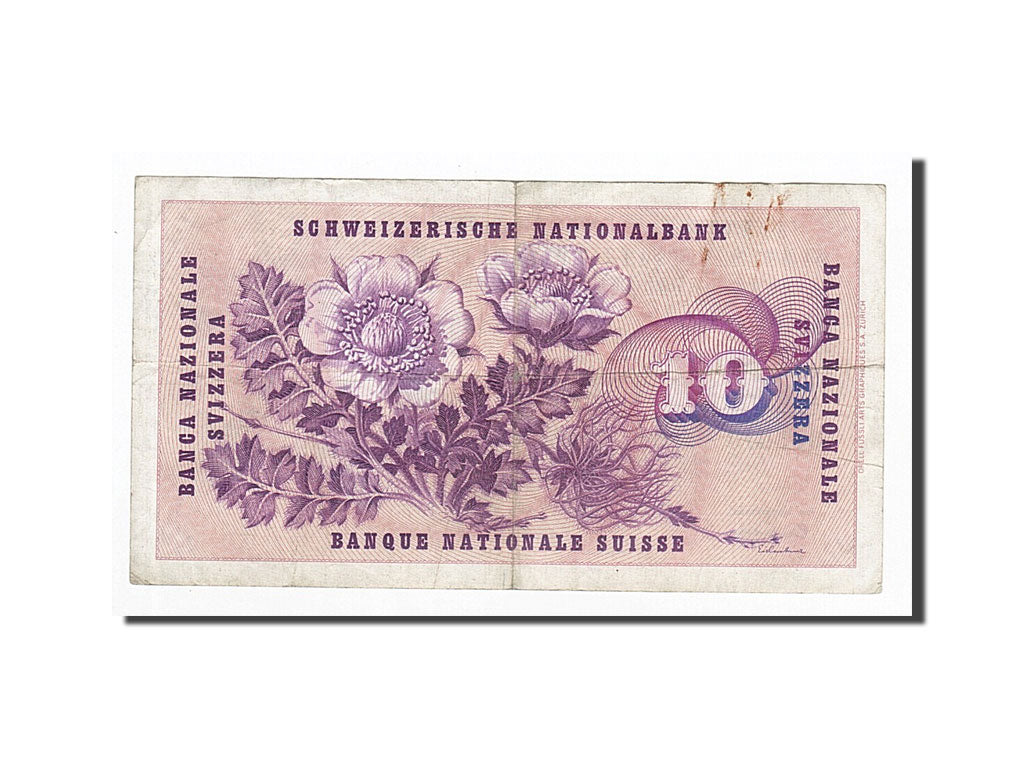 Banknote, Switzerland, 10 Franken, 1964-04-02, KM:45i, EF(40-45)