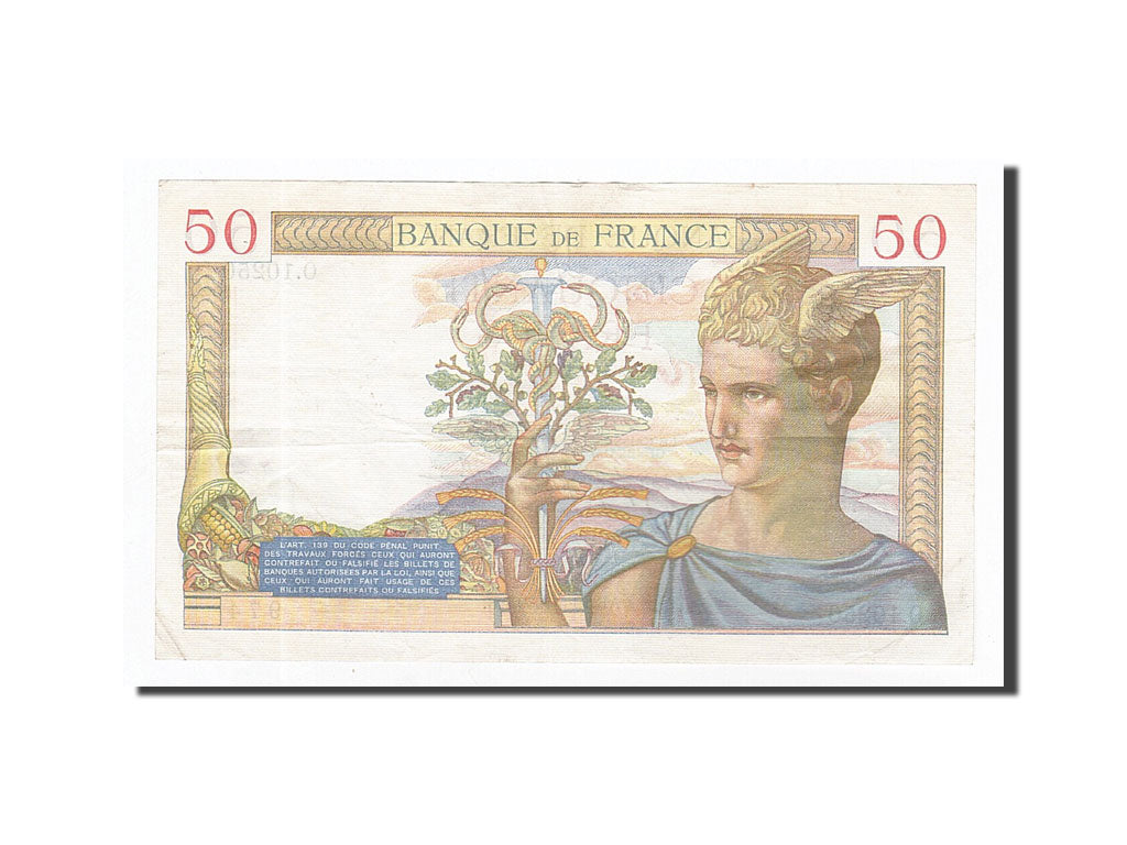 Billet, France, 50 Francs, 1939-06-15, TTB+, Fayette:18.26, KM:85b