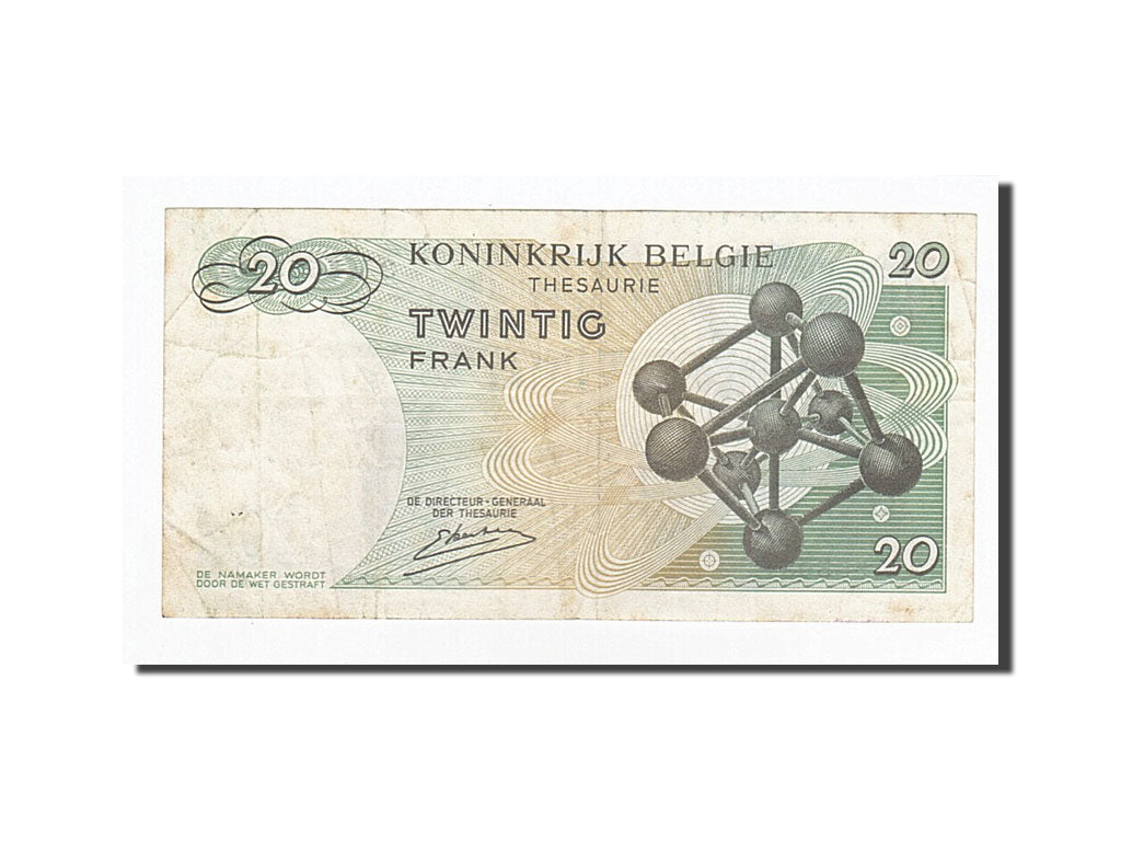 Banknote, Belgium, 20 Francs, 1964-06-15, KM:138, AU(50-53)