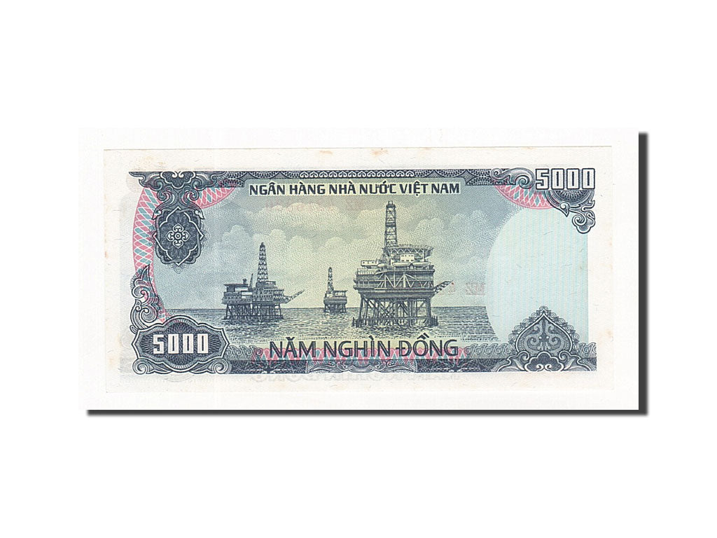 Biljet, Viëtnam, 5000 D<ox>ng, 1987, KM:104a, NIEUW