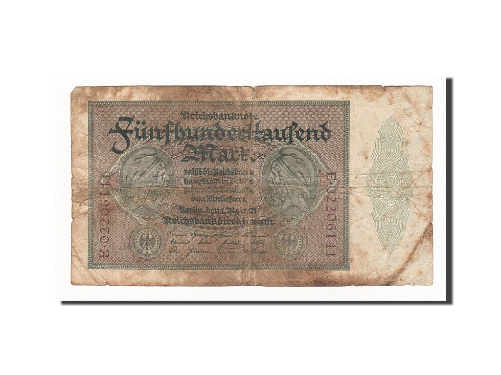 Banknote, Germany, 500,000 Mark, 1923-05-01, KM:88a, VG(8-10)