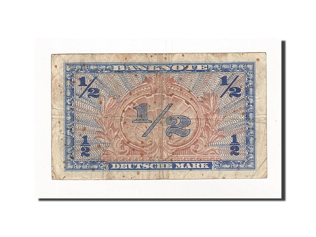 Billete, 1/2 Deutsche Mark, 1948, ALEMANIA - REPÚBLICA FEDERAL, KM:1a, 1948, BC