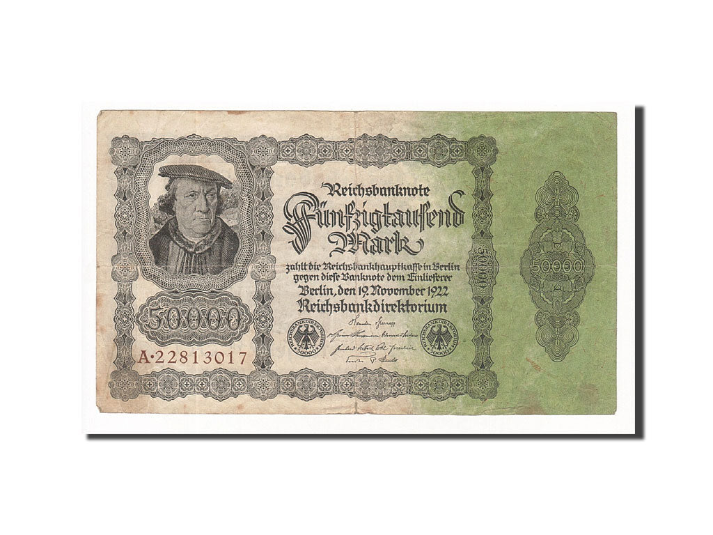 Banconote, Germania, 50,000 Mark, 1922, KM:79, 1922-11-19, MB