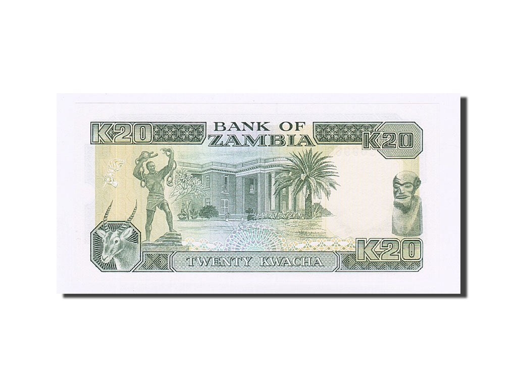 Banknote, Zambia, 20 Kwacha, Undated (1989-91), KM:32b, UNC(65-70)