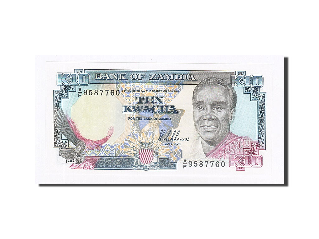 Banknote, Zambia, 10 Kwacha, Undated (1989-91), KM:31a, UNC(65-70)