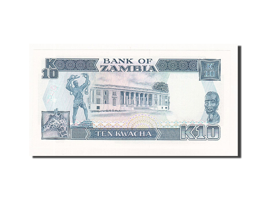 Banknote, Zambia, 10 Kwacha, Undated (1989-91), KM:31a, UNC(65-70)