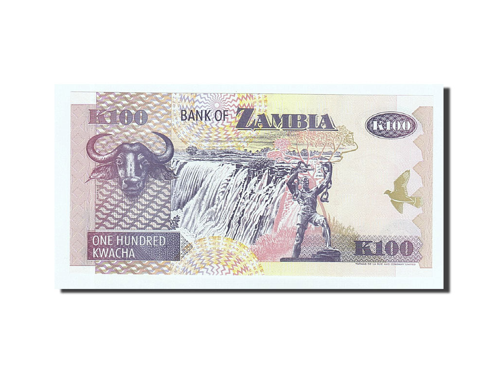 Banknote, Zambia, 100 Kwacha, 1992, KM:38b, UNC(65-70)