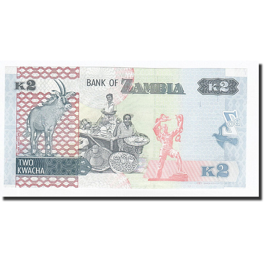Banknote, Zambia, 2 Kwacha, 2012, KM:49, UNC(65-70)