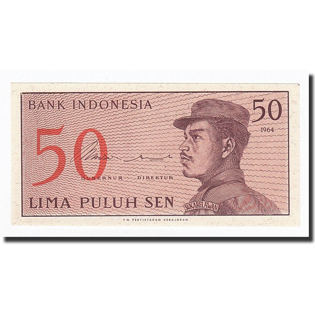 Banknote, Indonesia, 50 Sen, 1964, KM:94a, UNC(64)
