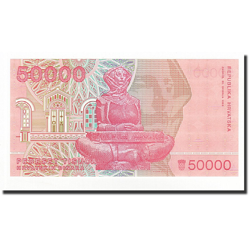 Banknote, Croatia, 50,000 Dinara, 1993-05-30, KM:26a, UNC(65-70)