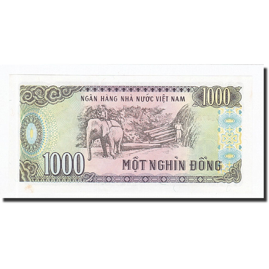 Biljet, Viëtnam, 1000 D<ox>ng, 1988, KM:106a, SPL+