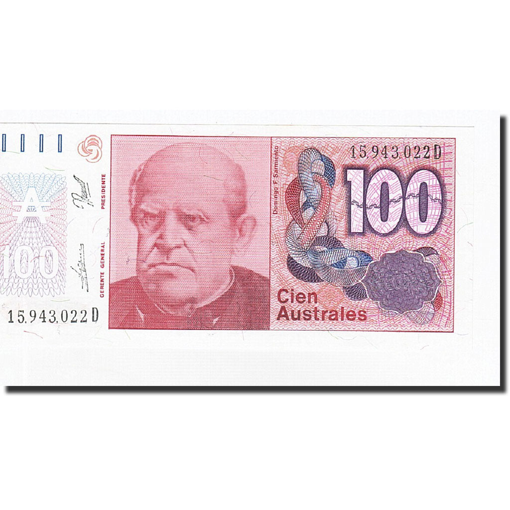 Banknote, Argentina, 100 Australes, 1985-1990, KM:327c, UNC(65-70)