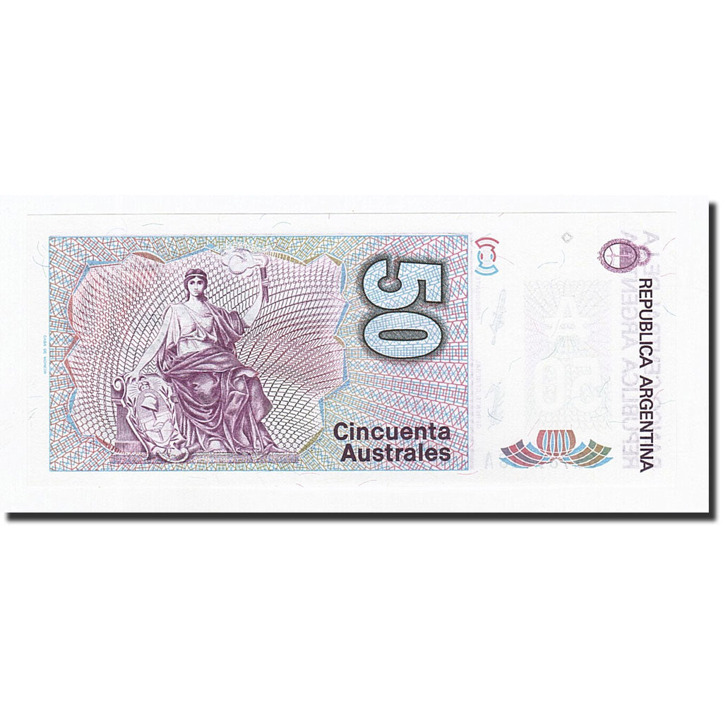 Banknote, Argentina, 50 Australes, 1986-1989, KM:326a, UNC(65-70)