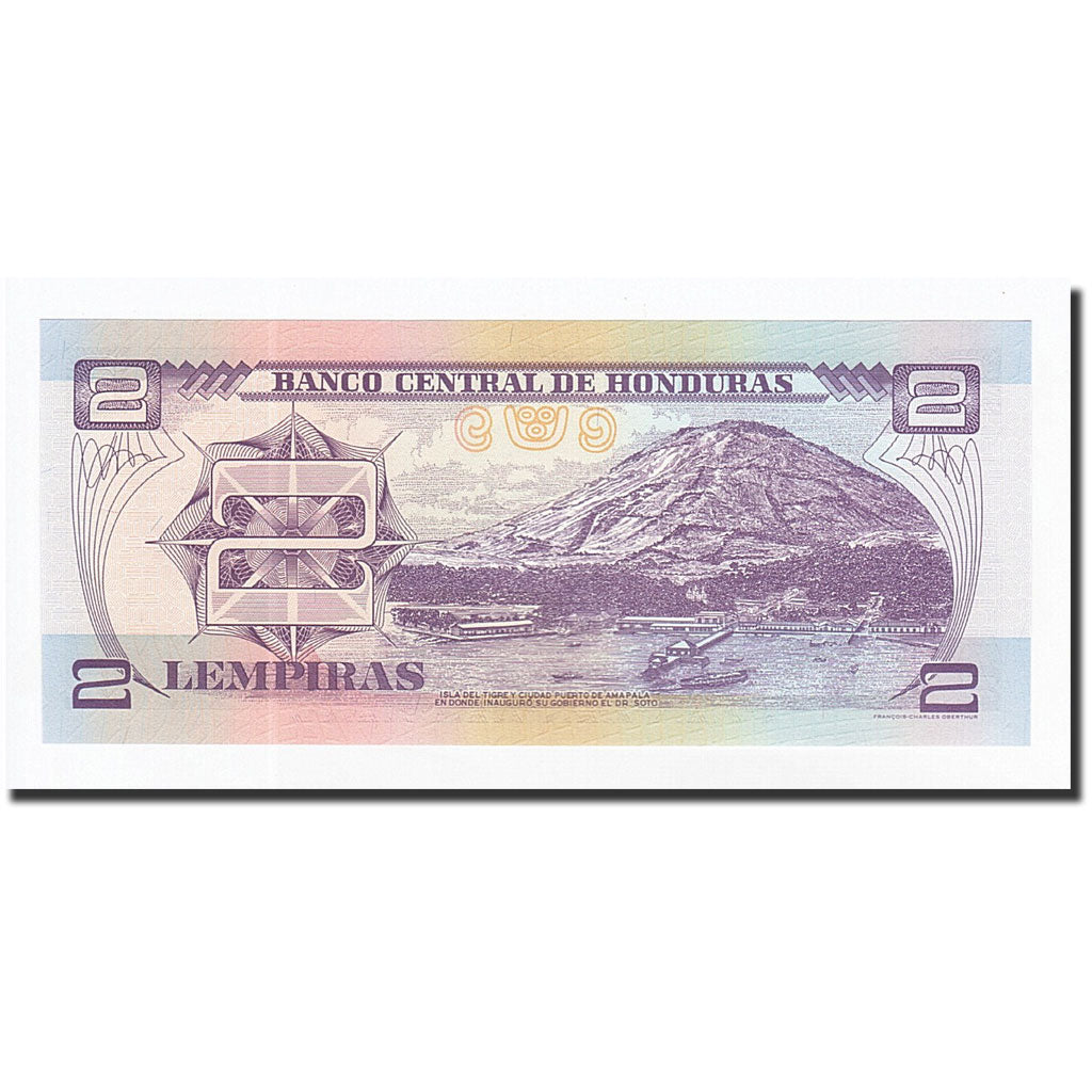 Billet, Honduras, 2 Lempiras, 1976-09-23, KM:61, NEUF