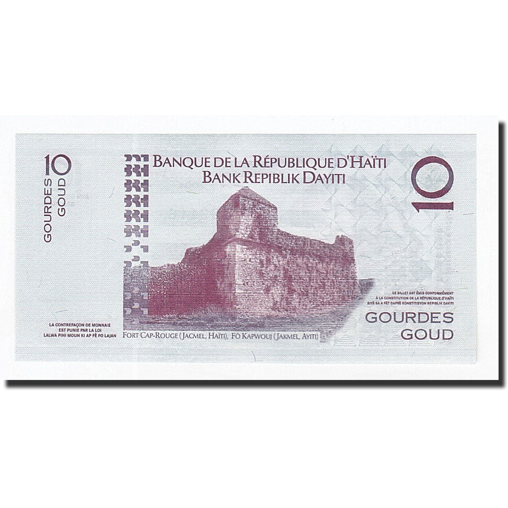 Banknote, Haiti, 10 Gourdes, 2004, KM:272a, UNC(65-70)