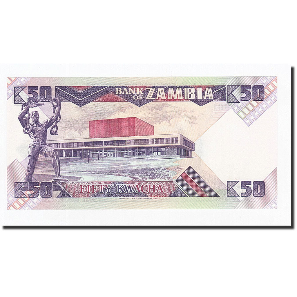 Banknote, Zambia, 50 Kwacha, 1986-1988, KM:28a, UNC(65-70)