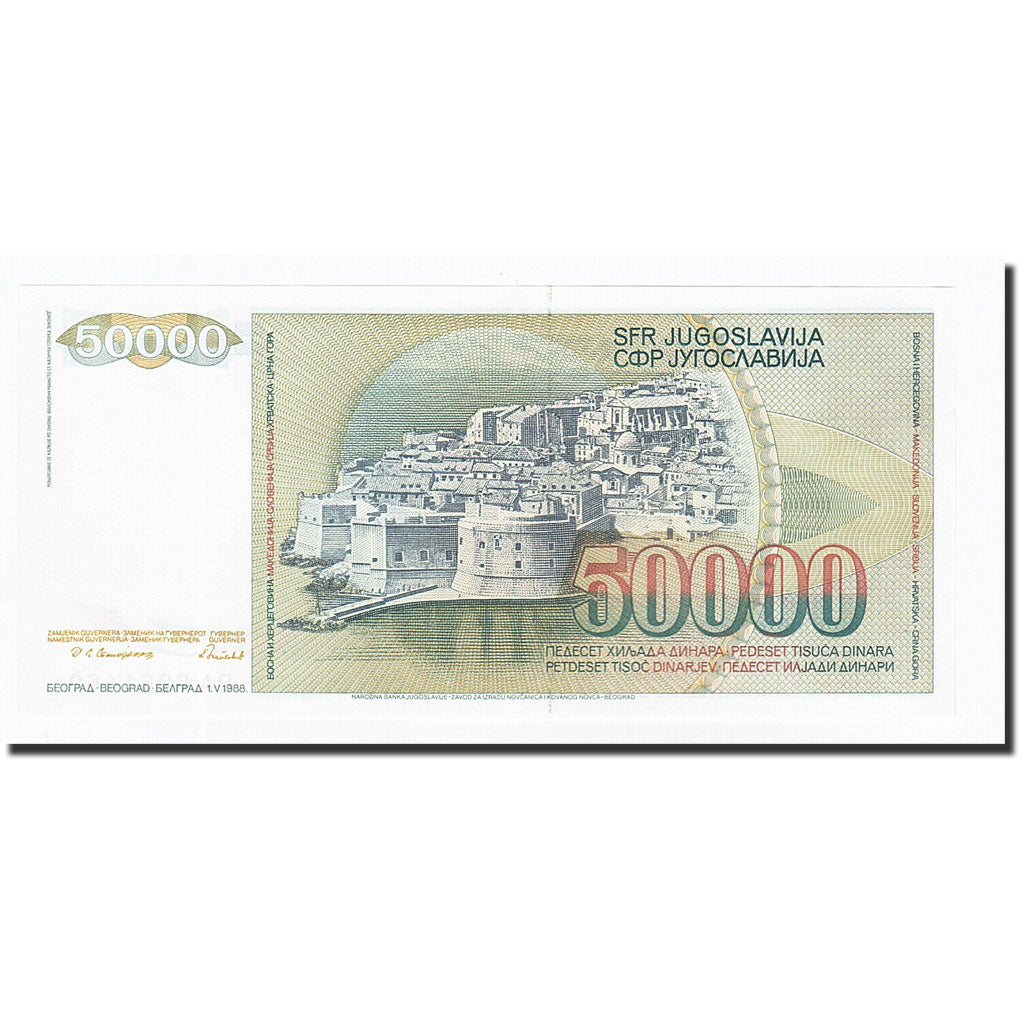 Banknote, Yugoslavia, 50,000 Dinara, 1988, 1988-05-01, KM:96, UNC(65-70)