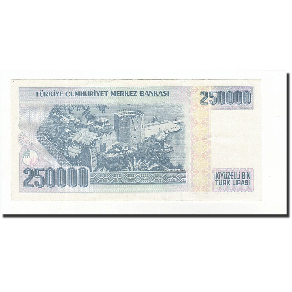 Banknote, Turkey, 250,000 Lira, 1998, Undated, KM:211, UNC(63)
