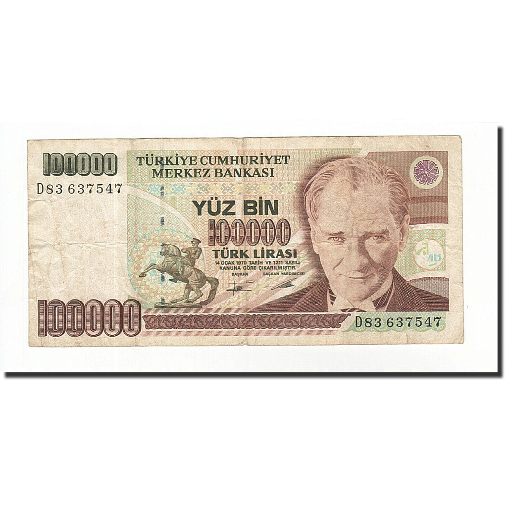 Banconote, Turchia, 100,000 Lira, 1991, KM:205, SPL-