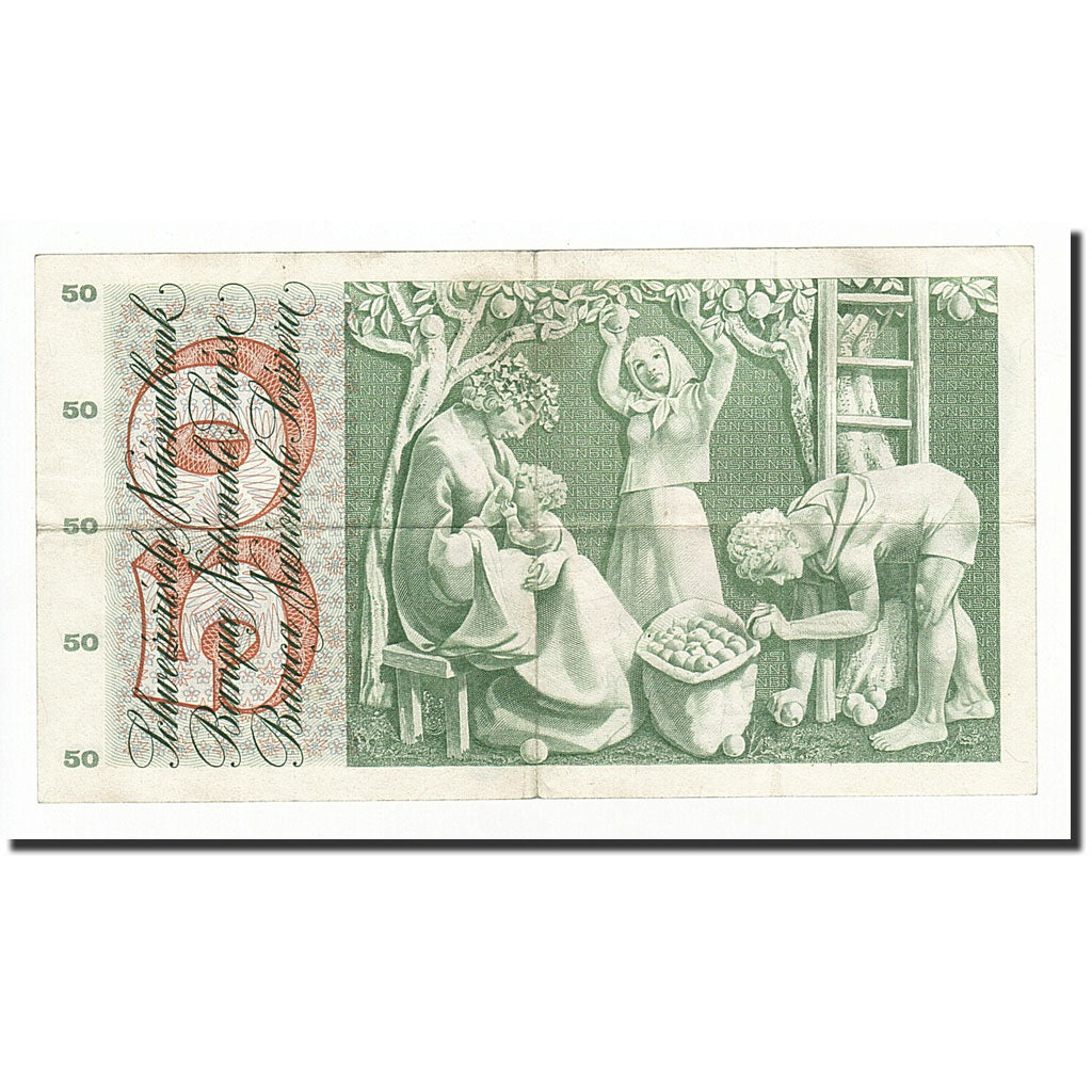 Banknote, Switzerland, 50 Franken, 1967, 1967-06-30, KM:48g, AU(50-53)