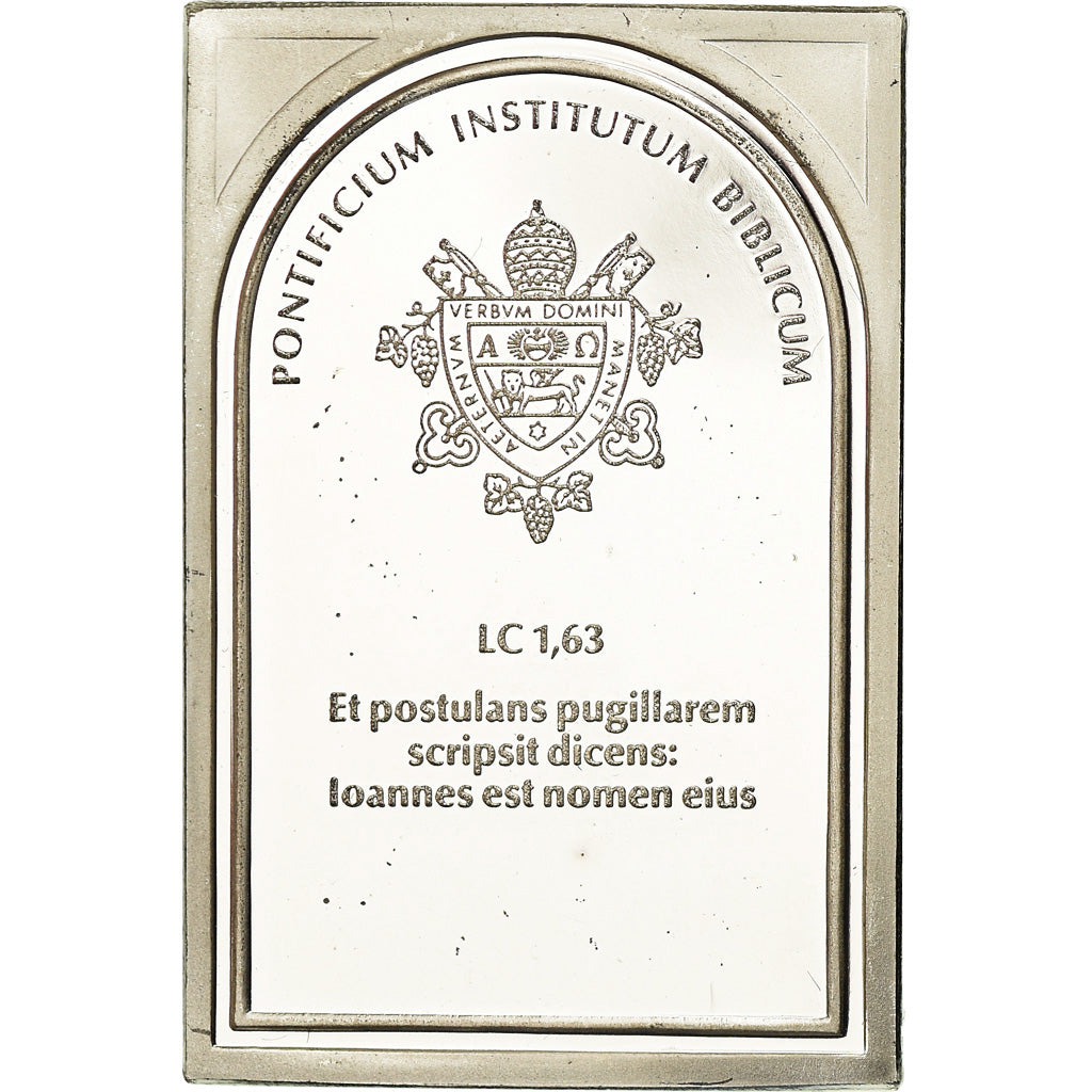 Vaticano, medaglia, Institut Biblique Pontifical, Luc 1:63, Religions & beliefs