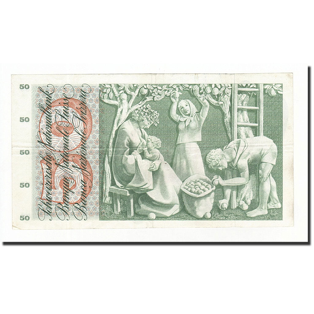 Geldschein, Schweiz, 50 Franken, 1963-03-28, KM:48c, S+