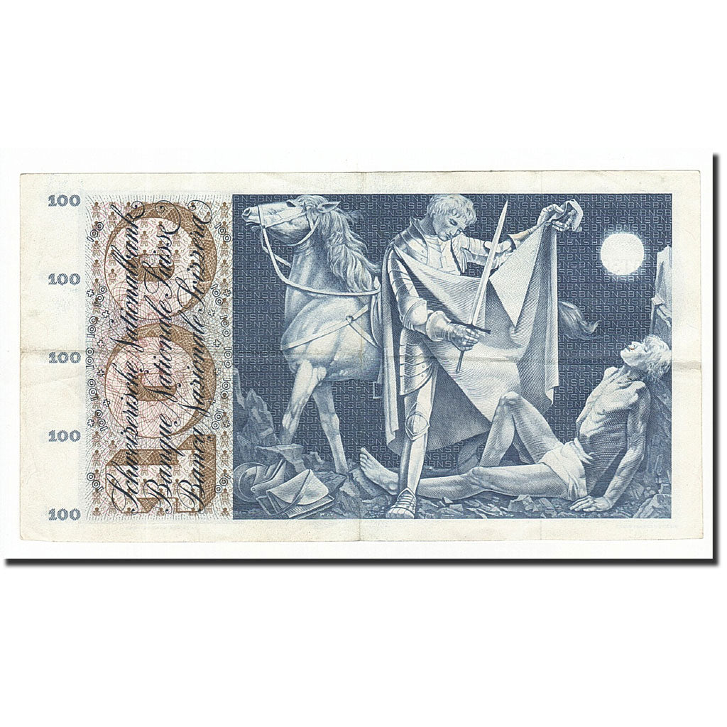 Banknote, Switzerland, 100 Franken, 1961-12-21, KM:49d, EF(40-45)