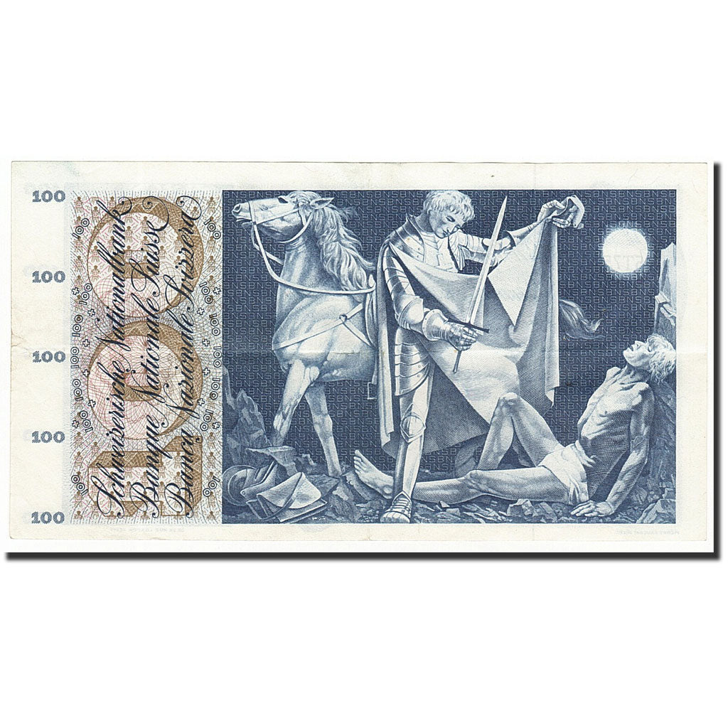 Geldschein, Schweiz, 100 Franken, 1963-03-28, KM:49e, SS+