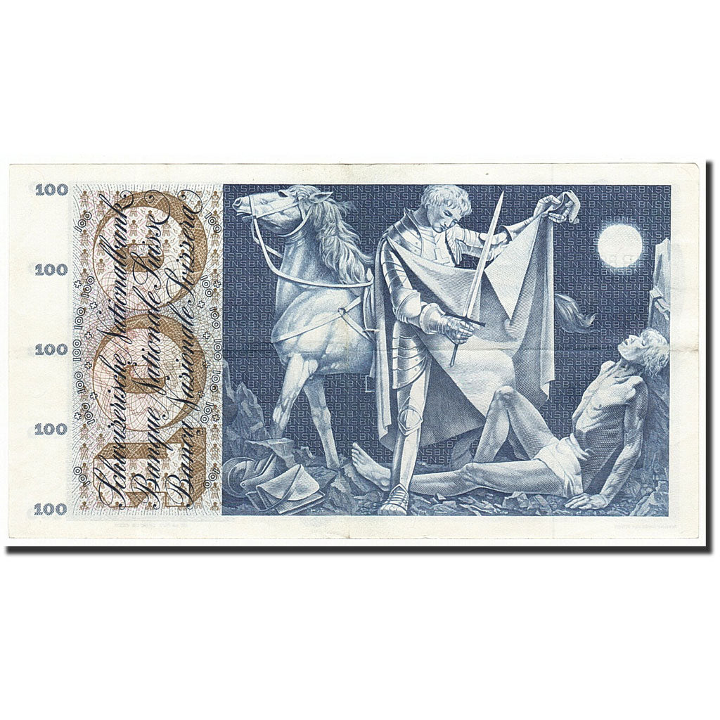 Geldschein, Schweiz, 100 Franken, 1963-03-28, KM:49e, SS+