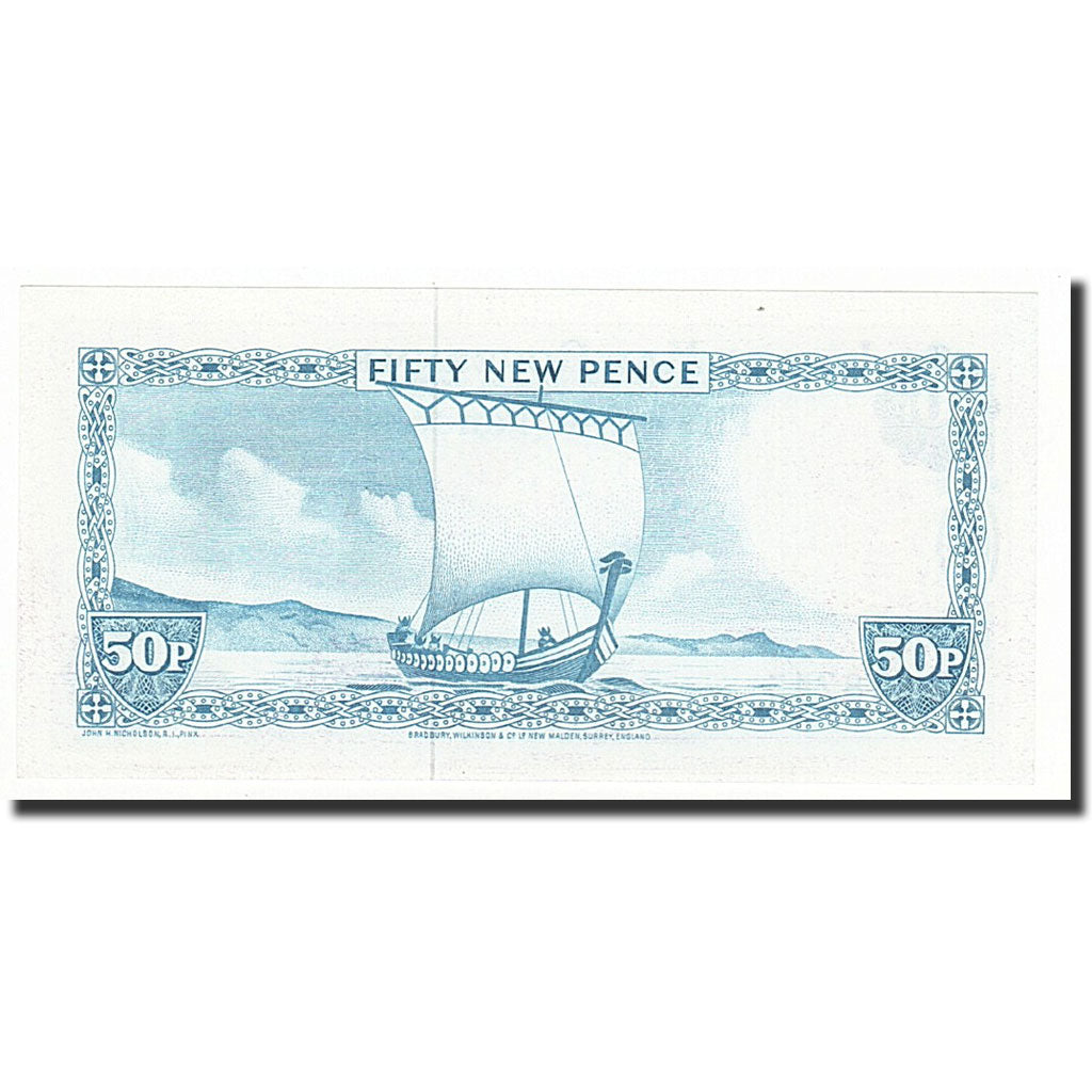Banknote, Isle of Man, 50 New Pence, undated (1969), Undated, KM:27A, UNC(65-70)