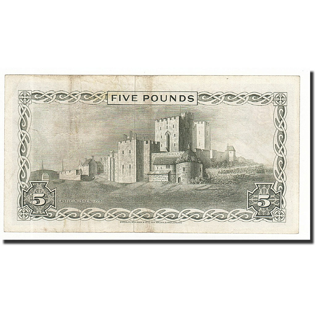 Biljet, Eiland Man, 5 Pounds, Undated (1972), KM:30b, SUP