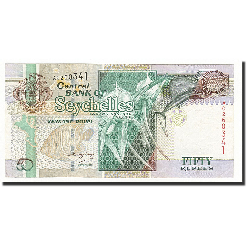 Geldschein, Seychelles, 50 Rupees, Undated (1998), KM:38, UNZ-