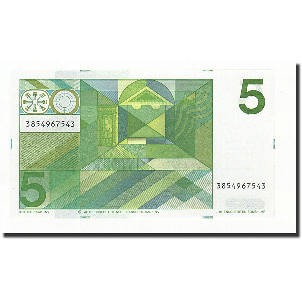 Billete, 5 Gulden, Países Bajos, KM:95a, 1973-03-28, UNC