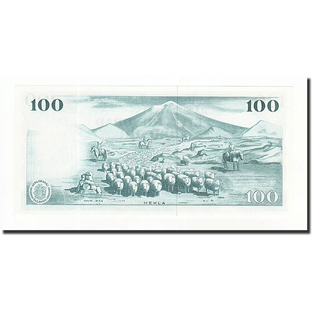 Geldschein, Iceland, 100 Kronur, 1961-03-29, KM:44a, UNZ