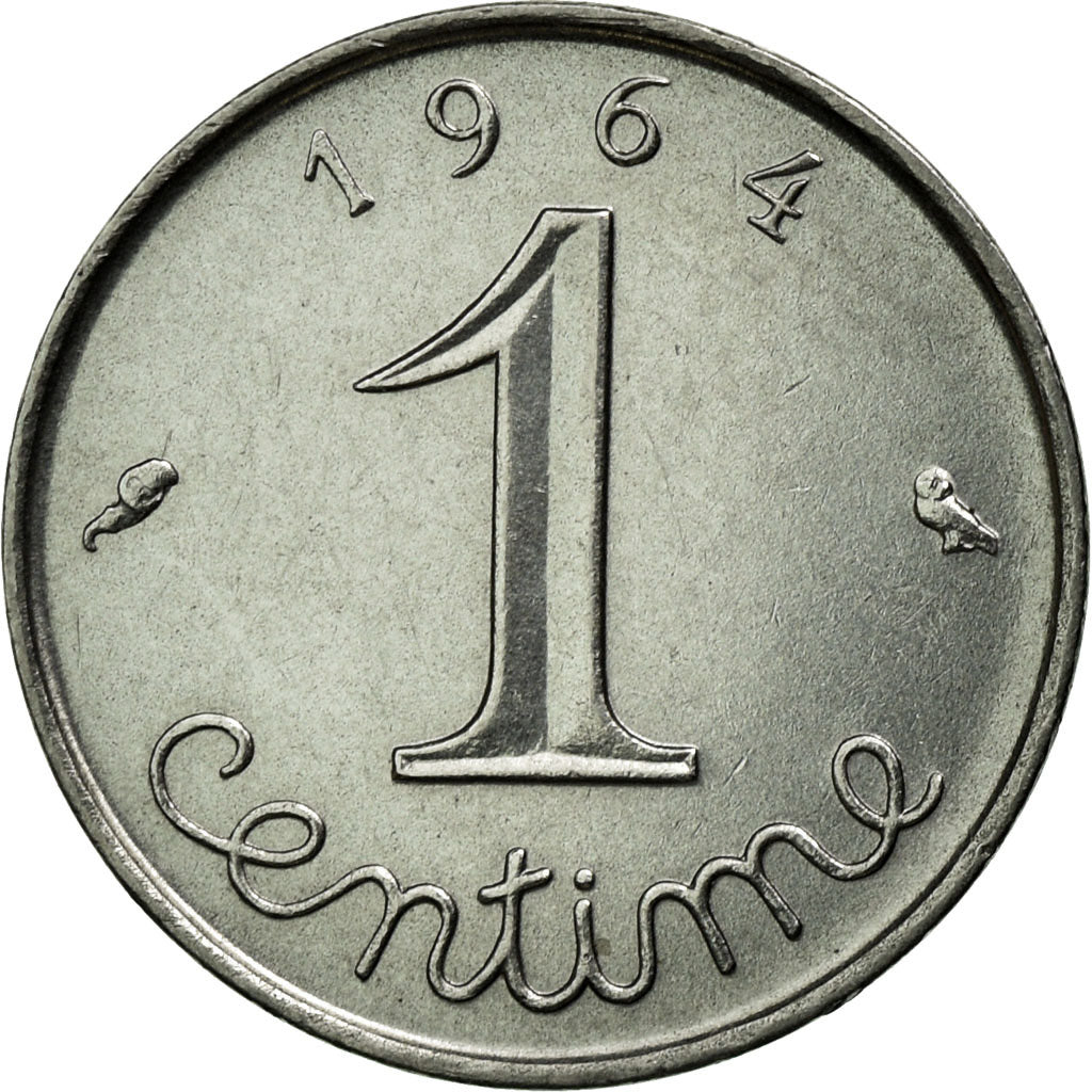 Moneta, Francia, Épi, Centime, 1964, Paris, SPL-, Acciaio inossidabile, KM:928