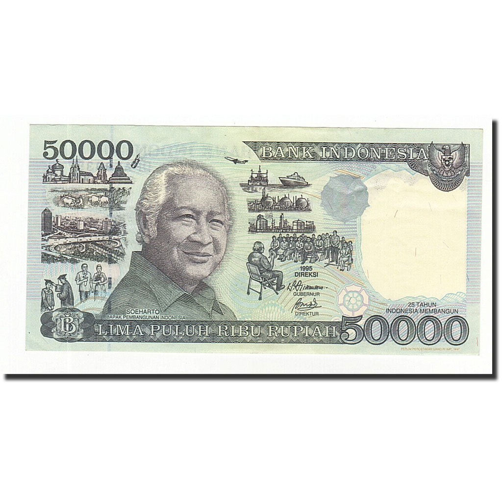 Banknote, Indonesia, 50,000 Rupiah, 1995, KM:136a, UNC(60-62)